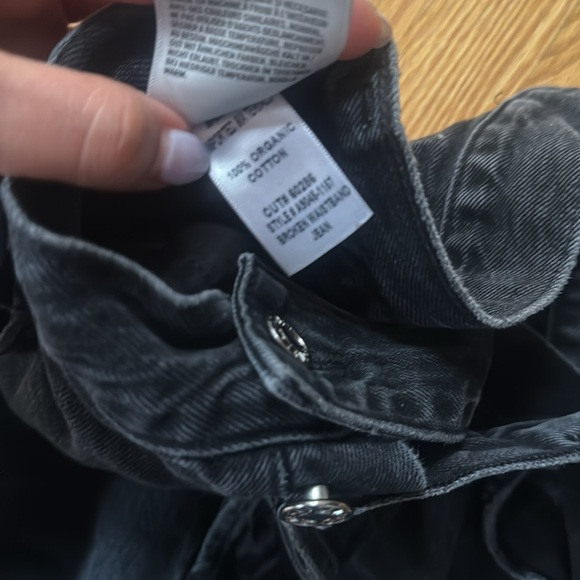 Agolde Broken Waistband Black Jeans Size 28 $250 - Picture 5 of 6